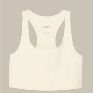 Girlfriend Collective White Paloma Bra Top